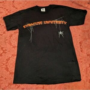 Syracuse University Spider Web Dripping Black Orange t-shirt SIZE M MEDIUM RARE